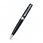 Sheaffer 300 Ballpoint Pen Gift Set - Gloss Black Chrome Trim with A5 Notebook - Picture 1